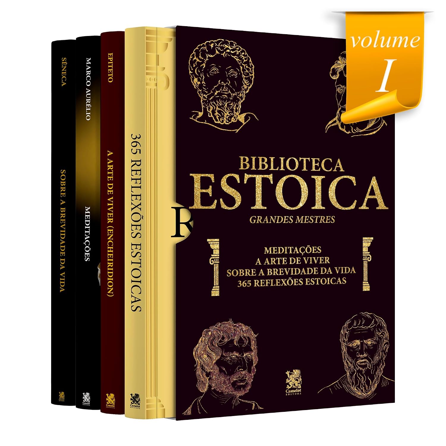 Biblioteca Estoica: Grandes Mestres - Box com 4 Livros