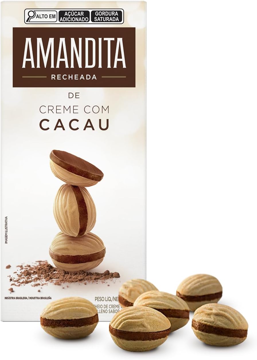 Lacta Amandita - Wafer Recheado Sabor Chocolate 200g
