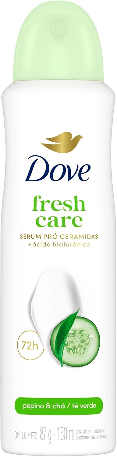 Desodorante Antitranspirante Aerosol Dove Go Fresh Pepino e Chá Verde 150ml (A embalagem p