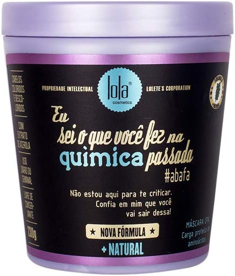 Eu Sei O Que Você Fez na Química Passada Máscara Capilar 230g