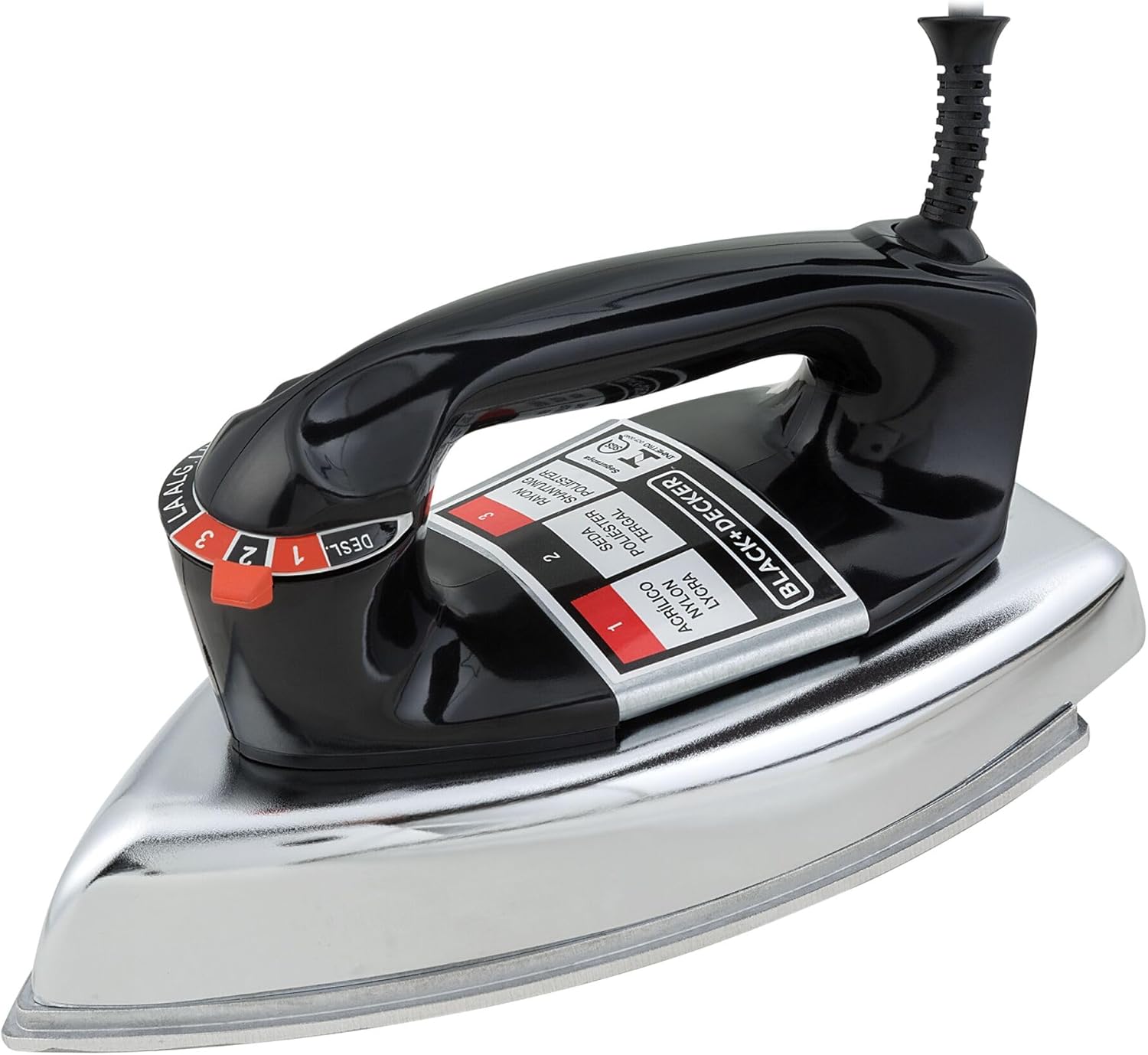 BLACK+DECKER Ferro de Passar Roupa a Seco, 220V
