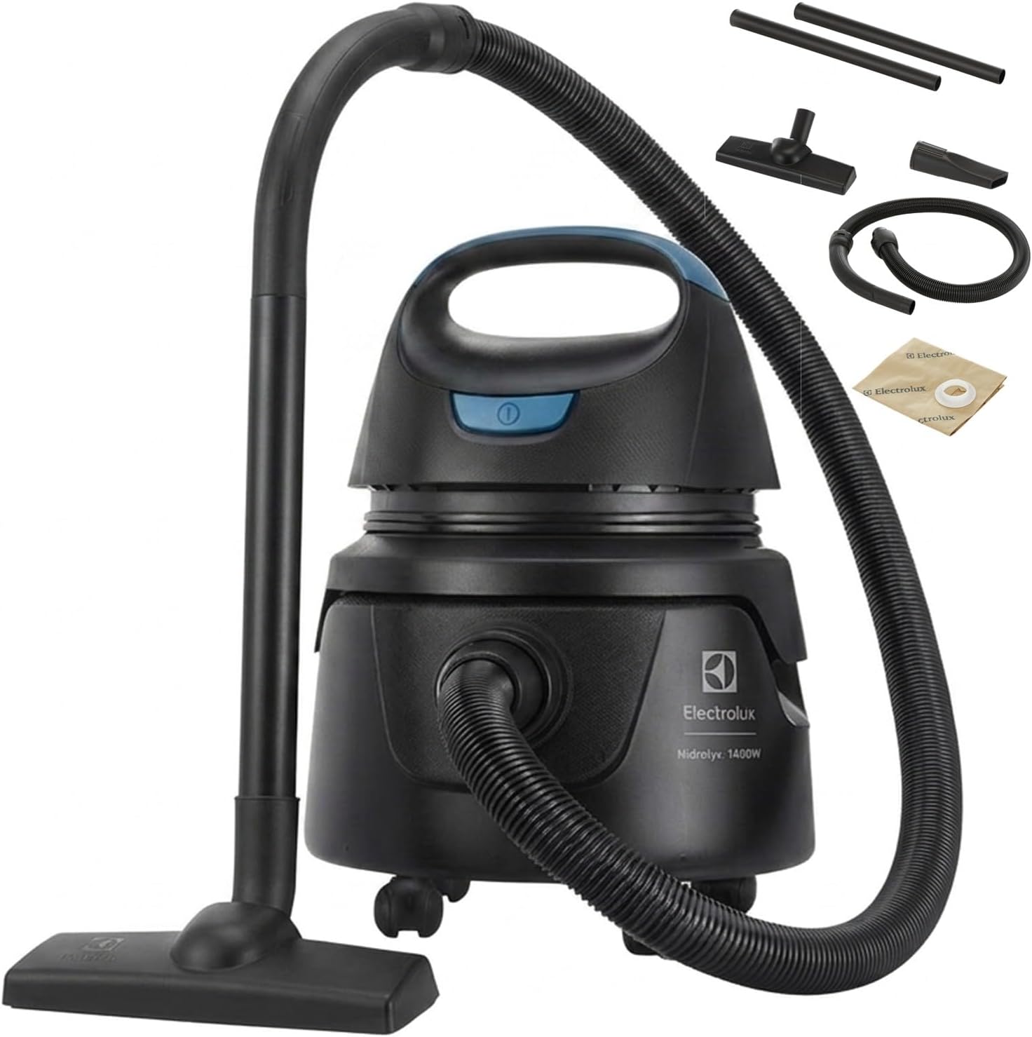 Electrolux Aspirador água pó compacto potente função sopro 1400W 12 L total 5 L util prote