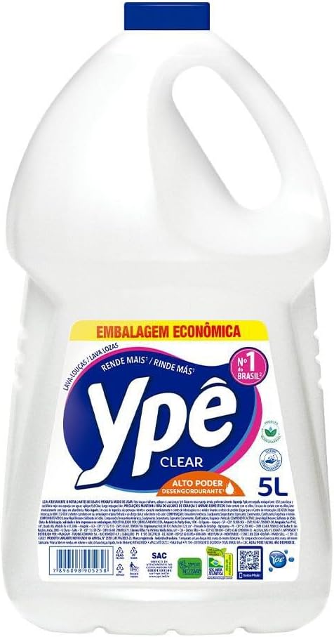Ypê Detergente Clear 5L | Detergente Líquido