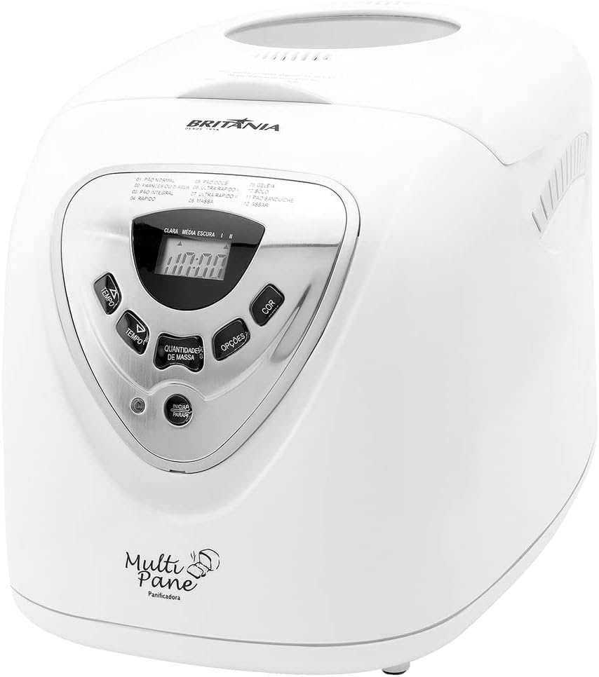 Britânia Panificadora, Multipane, 550W, Branco, 220v, Metal e Plástico