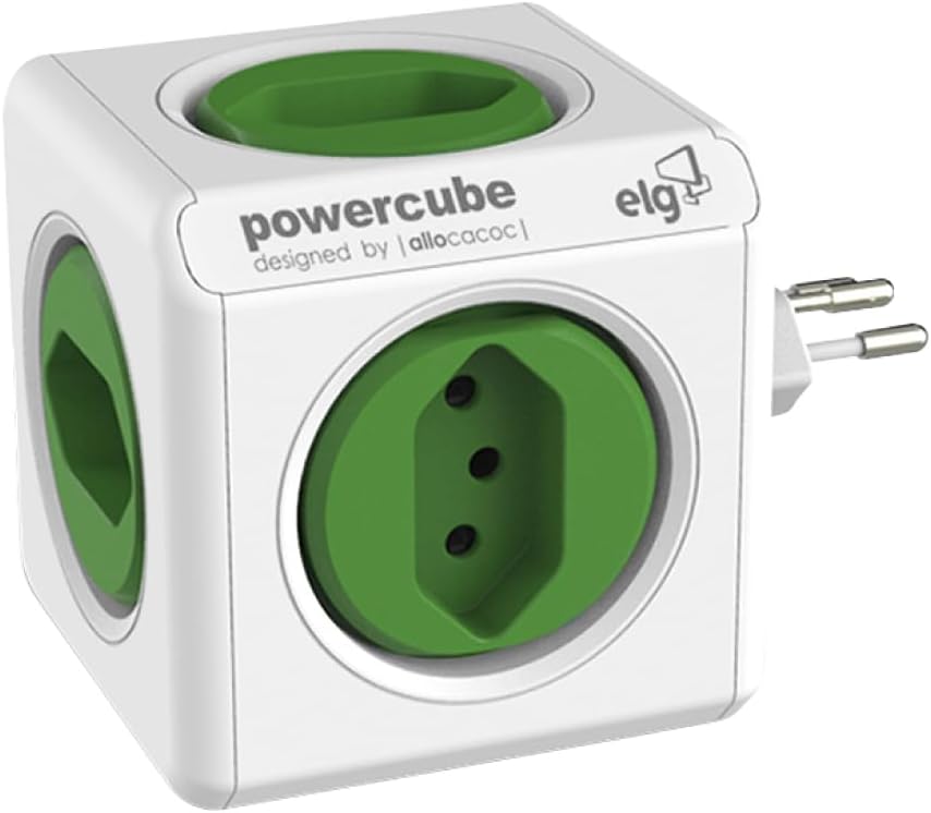 ELG, PWC-R5, PowerCube, Multiplicador 5 Tomadas, Disjuntor Integrado de 10A