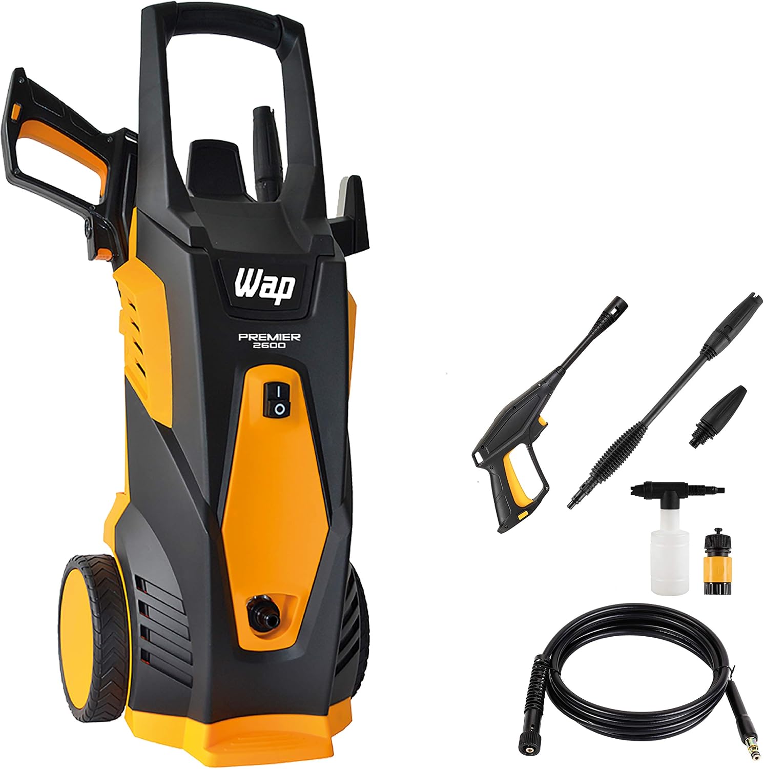 WAP Lavadora de Alta Pressão PREMIER 2600, 360L/h, com Bico Turbo, Jato em Leque e Concent