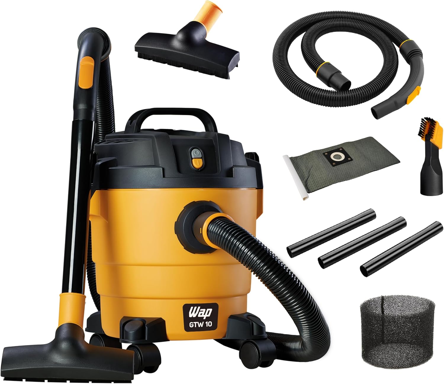 Aspirador de Pó e Água WAP GTW10 com Bocal de Sopro 10 litros - 1400W - 220V