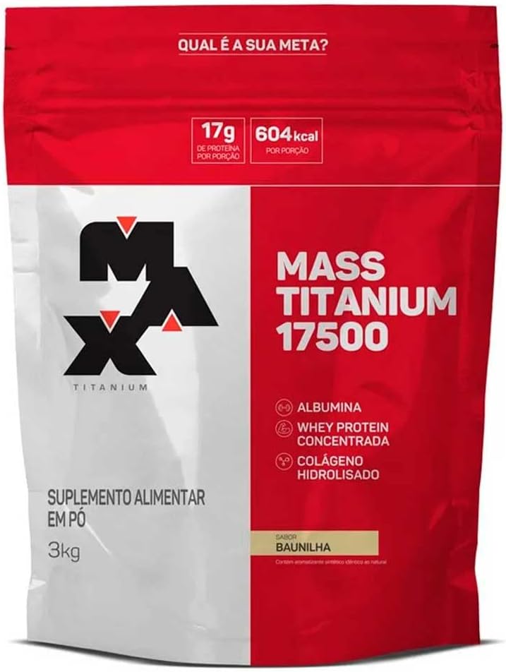 Mass Titanium 17500 (3kg) - Sabor Baunilha
