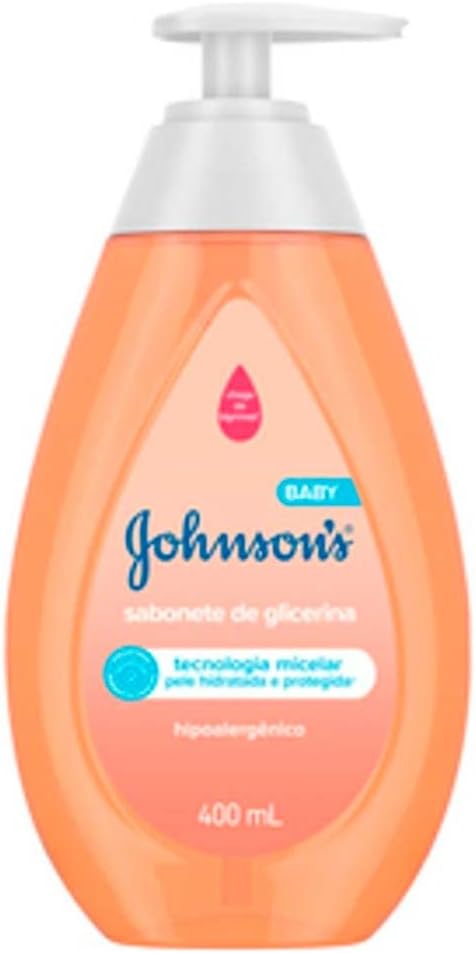 Sabonete Líquido Glicerina Da Cabeça Aos Pés Johnson's Baby, 400ml
