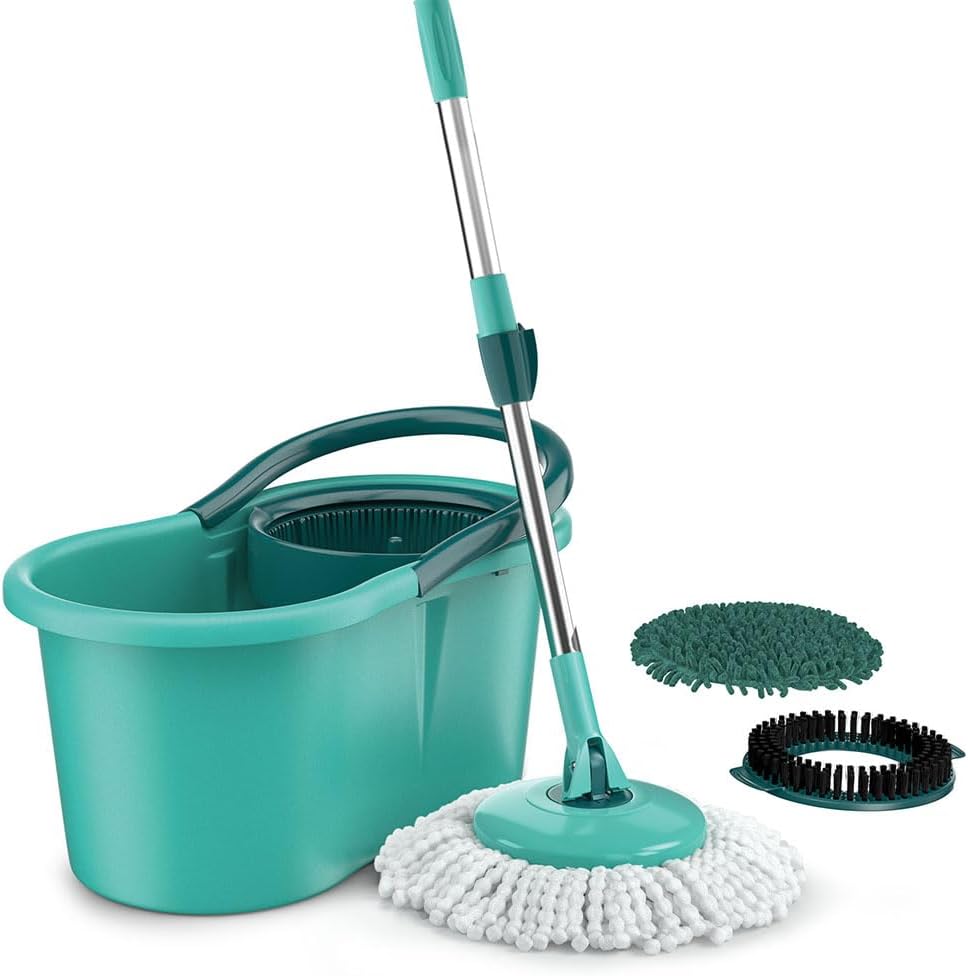 Mop Giratório 3 em1, balde com 12 litros e 3 opções de Refis, MOP8258