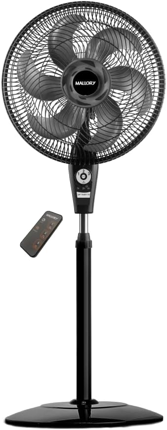 Ventilador de Coluna Mallory Air Timer TS+ Com Controle Remoto 126W, Silencioso, Auto desl