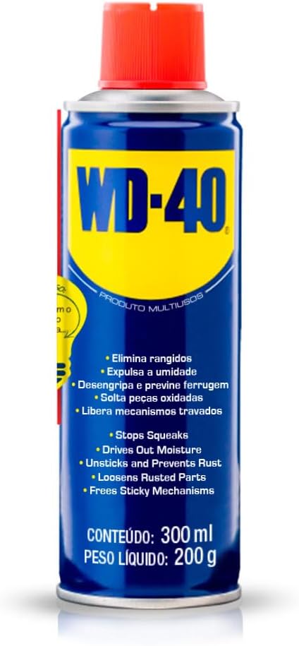 WD-40 Fórmula Original - Produto Multiusos Aerossol 300ml, 200g - Desengripa, lubrifica e 