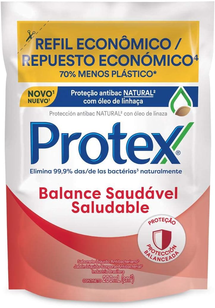 Protex Balance Sabonete Líquido Corporal Antibacteriano, 200ml