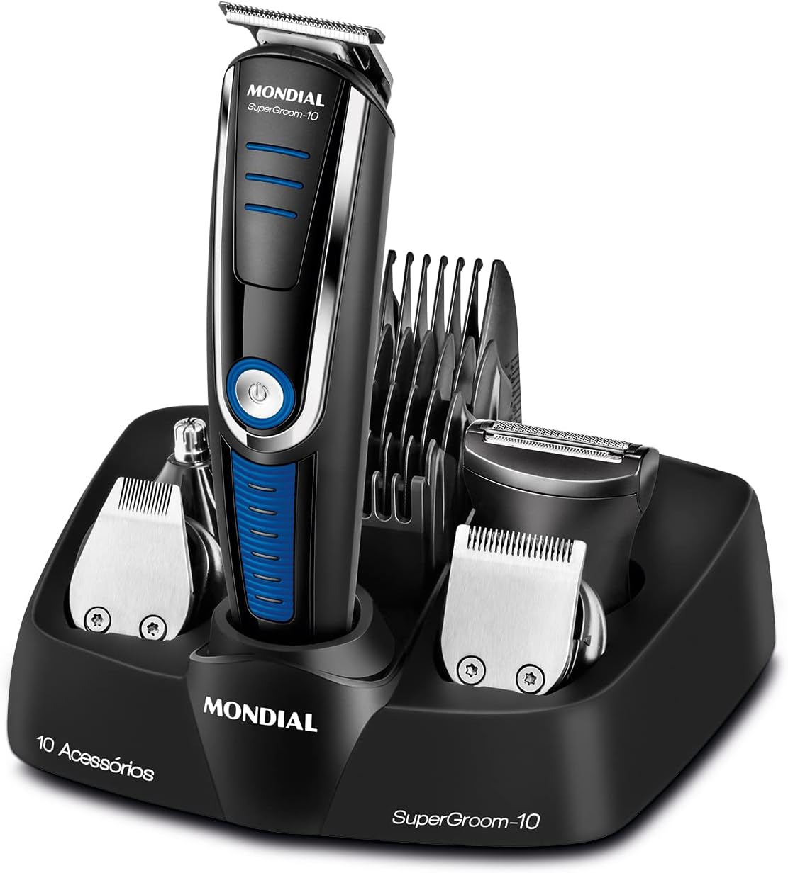 Aparador de Pelos Super Groom 10, Mondial, 6W, Bivolt