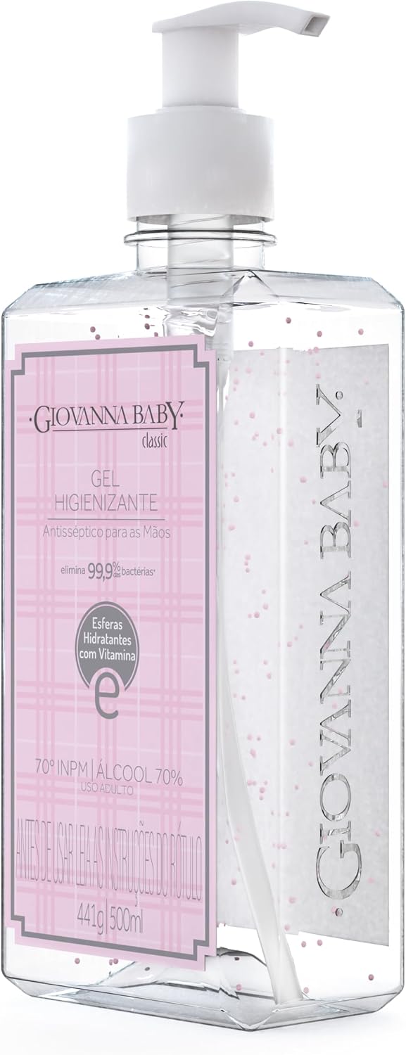 Gel Higienizante 70% Classic 500ml GIOVANNA BABY Rosa