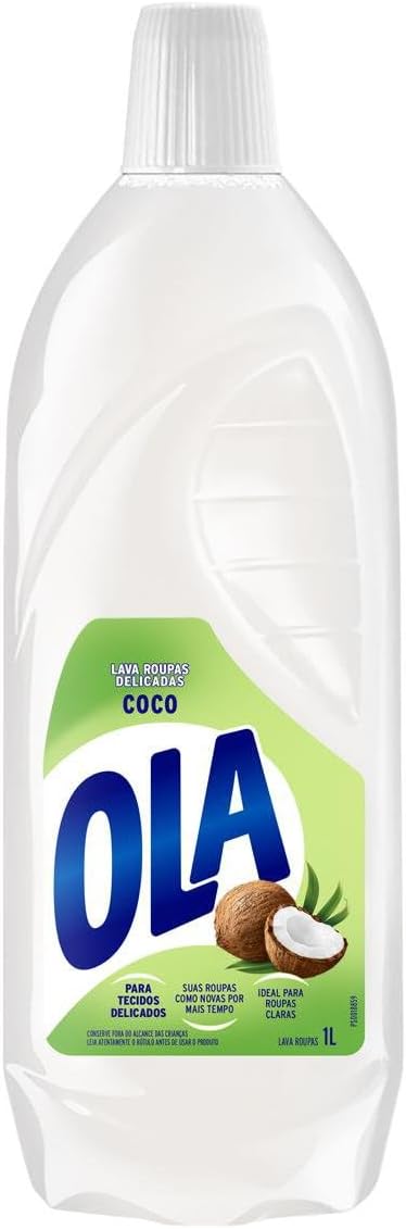 Ola Coco Sabão Líquido para Roupas Finas e Delicadas, 1L