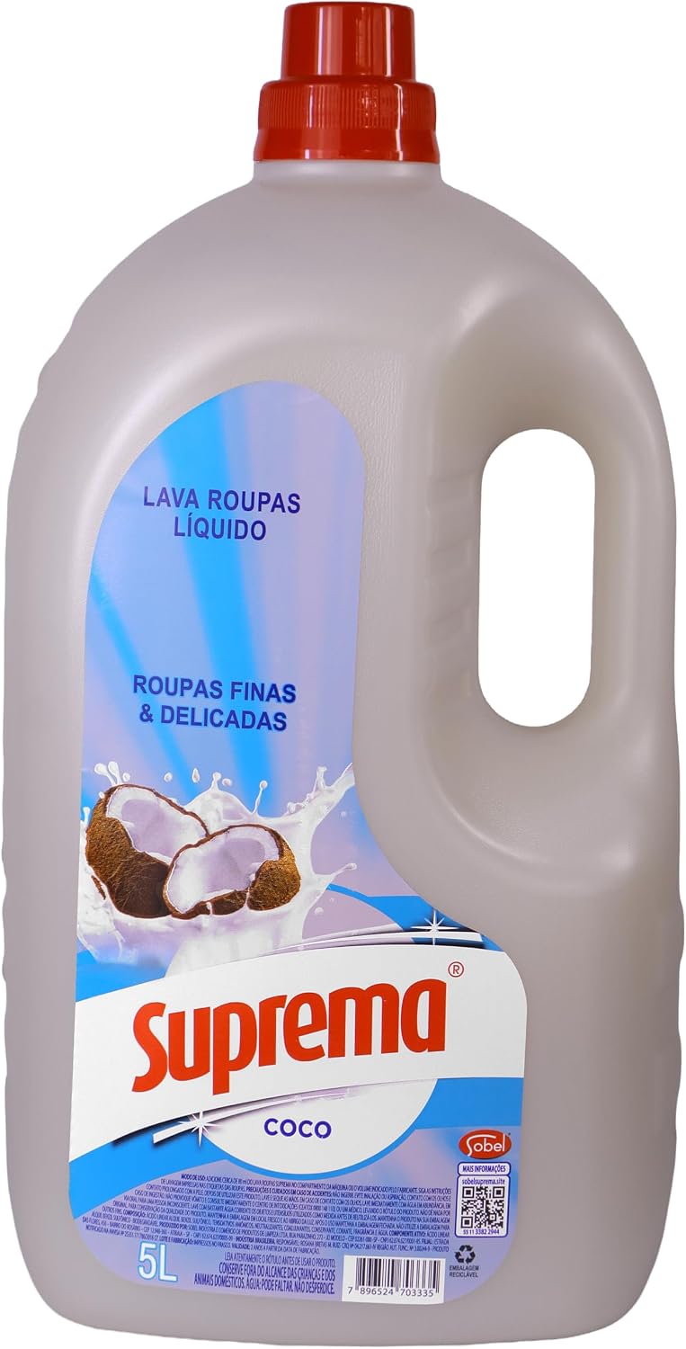 Suprema Lava Roupas Coco 5L