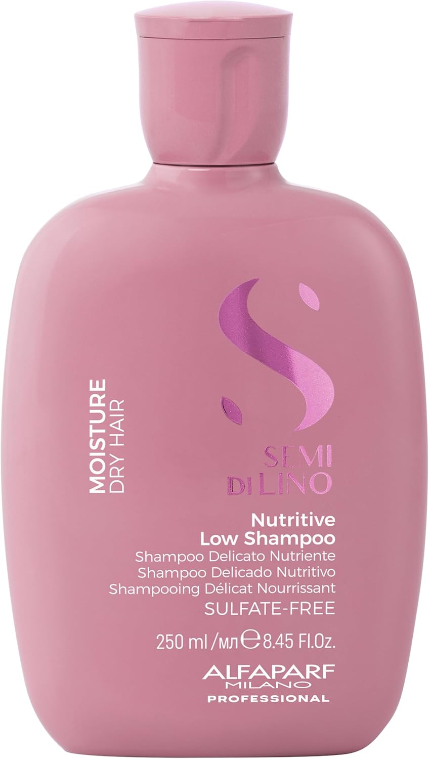 Alfaparf Milano Semi Di Lino Moisture Nutritive Sulfate Free Shampoo para cabelos secos 25