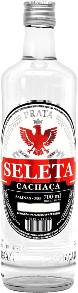 Cachaça Seleta Prata, Sabor Suave, 700ml