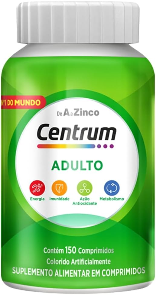 Centrum Adulto Multivitaminico Diário Adulto de A a Z, com Magnesio e Vitamina D, 150 comp