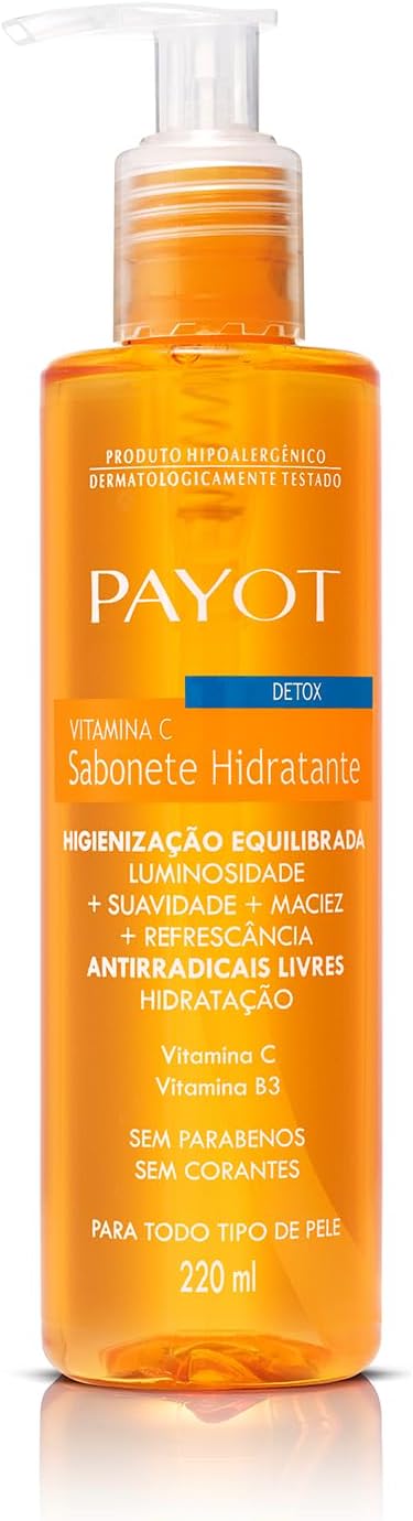 PAYOT Sabonete Liquido Detox, Vitamina C, 220 Ml