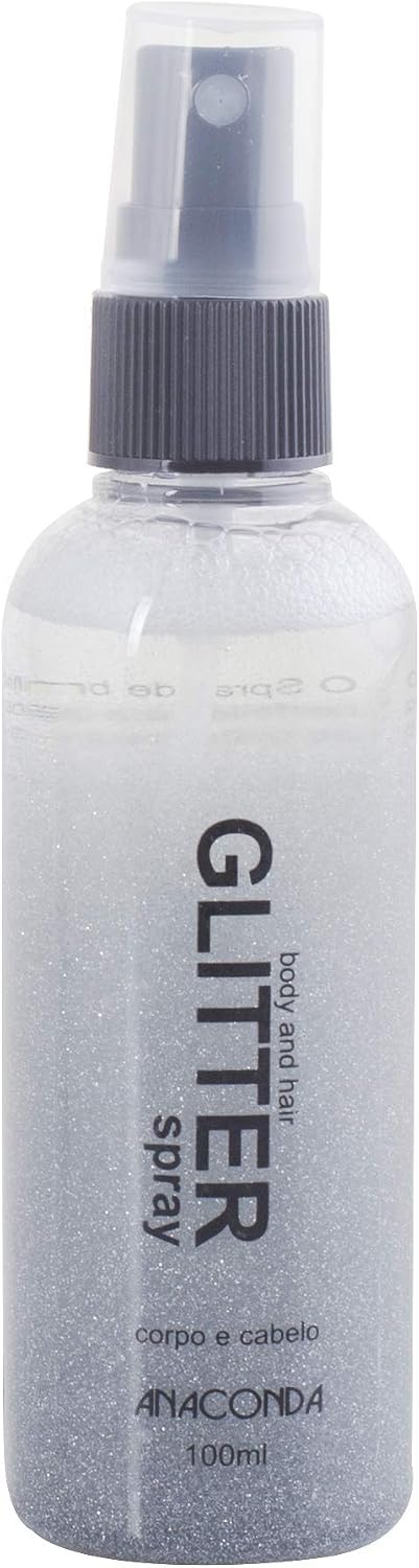 Anaconda Spray Glitter Prata 100 Ml