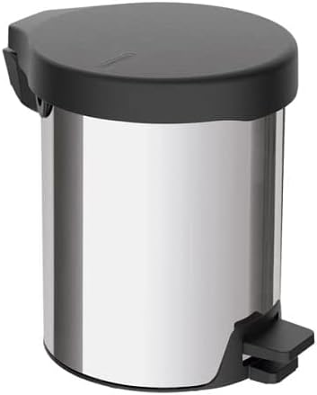 Lixeira com Pedal New Tramontina em aço inox com acabamento polido 5 L