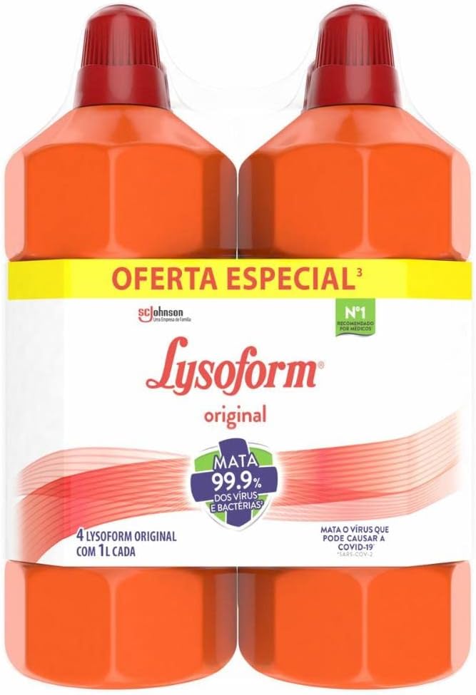 Lysoform Original Desinfetante 4 Unidades de 1L