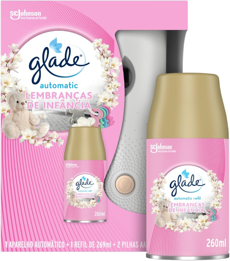 Glade Aromatizador Automático Lembranças de Infância, Kit Aparelho e Refil