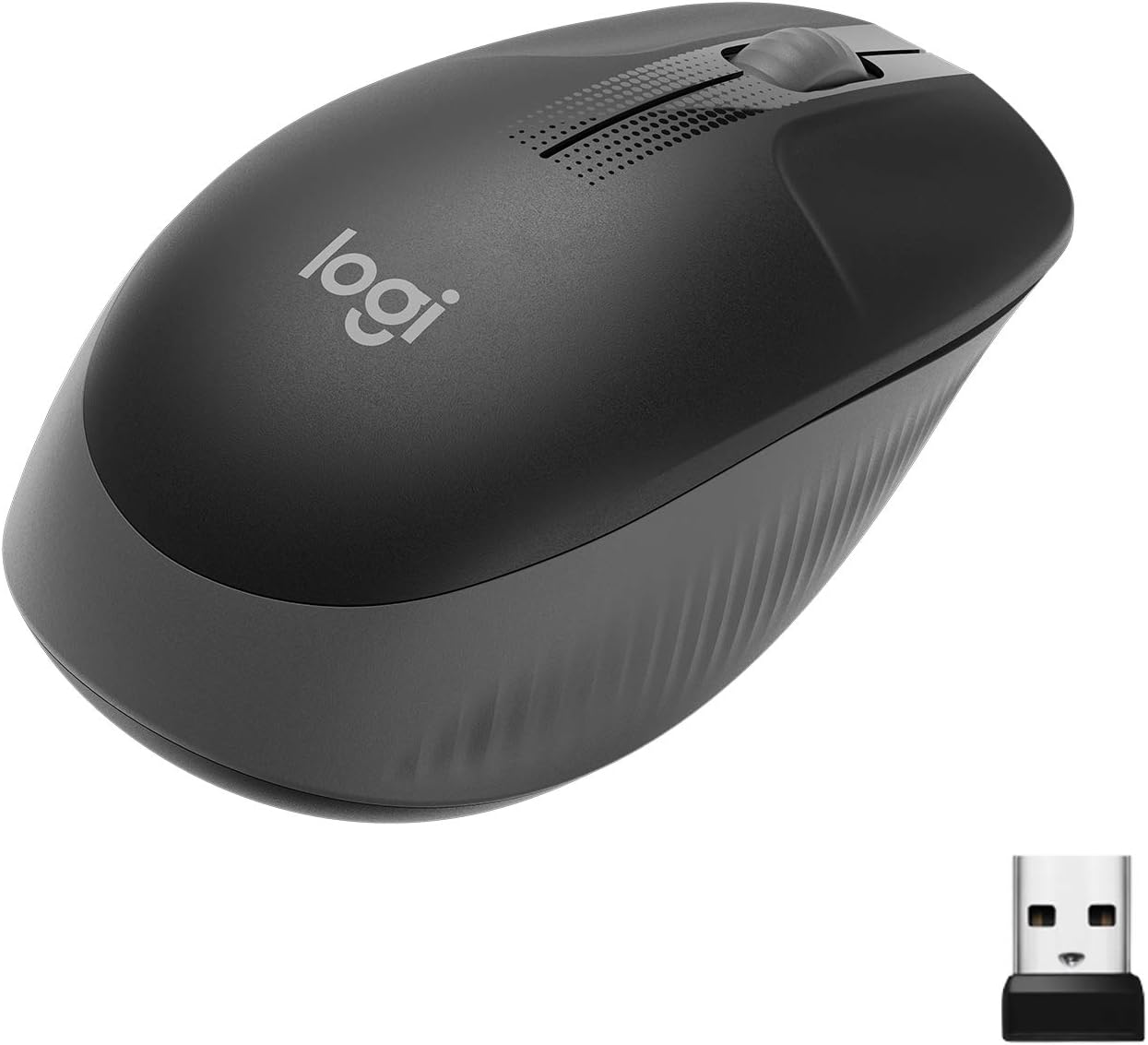 Mouse sem fio Logitech M190 com Design Ambidestro