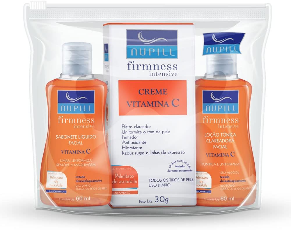 Nupill - Kit Nupill Vitamina C Sabonete Liq+Locao Tonica+Cr.Vitam C