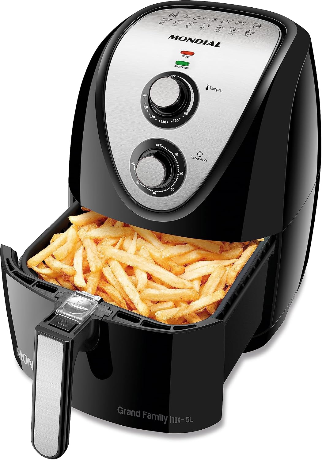 MONDIAL Fritadeira Sem Óleo Grand Family Inox - 5L, 220V