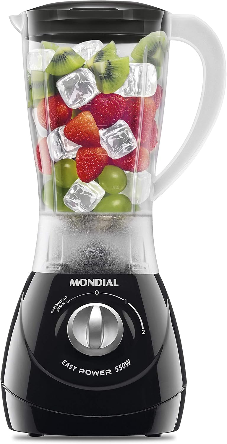 MONDIAL Liquidificador Easy Power, Preto, 550W, 110V