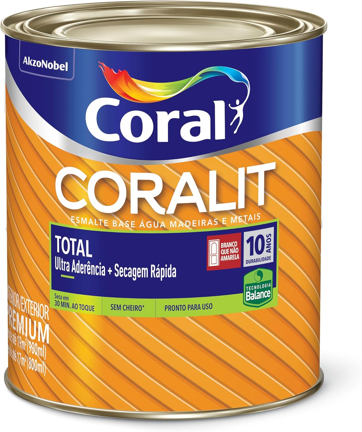 Coralit Total Brilhante Tabaco 900ML - Coral