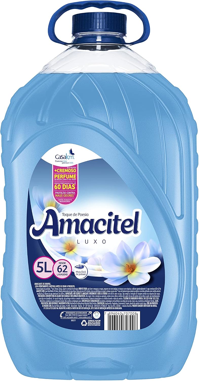 Casa Km Amaciante Amacitel Luxo Toque De Poesia 5L