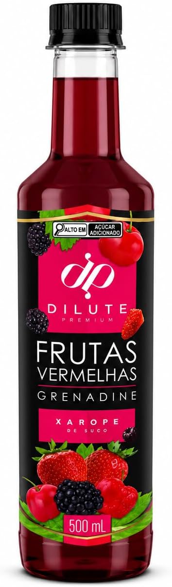 DILUTE, Xarope Premium Frutas Vermelhas 500ml