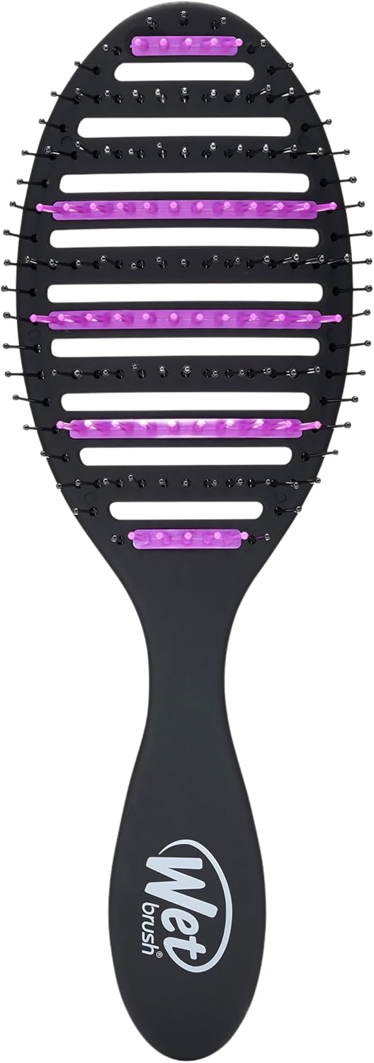 Wet Brush Escova de cabelo preta desembaraçadora Refresh and Extend Speed Dry – Design ven