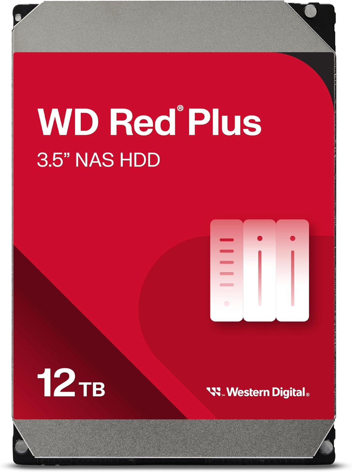 HDD Desktop Western Digital RED Plus 12TB NAS SATA6 7200RPM 256 MB 3.5''