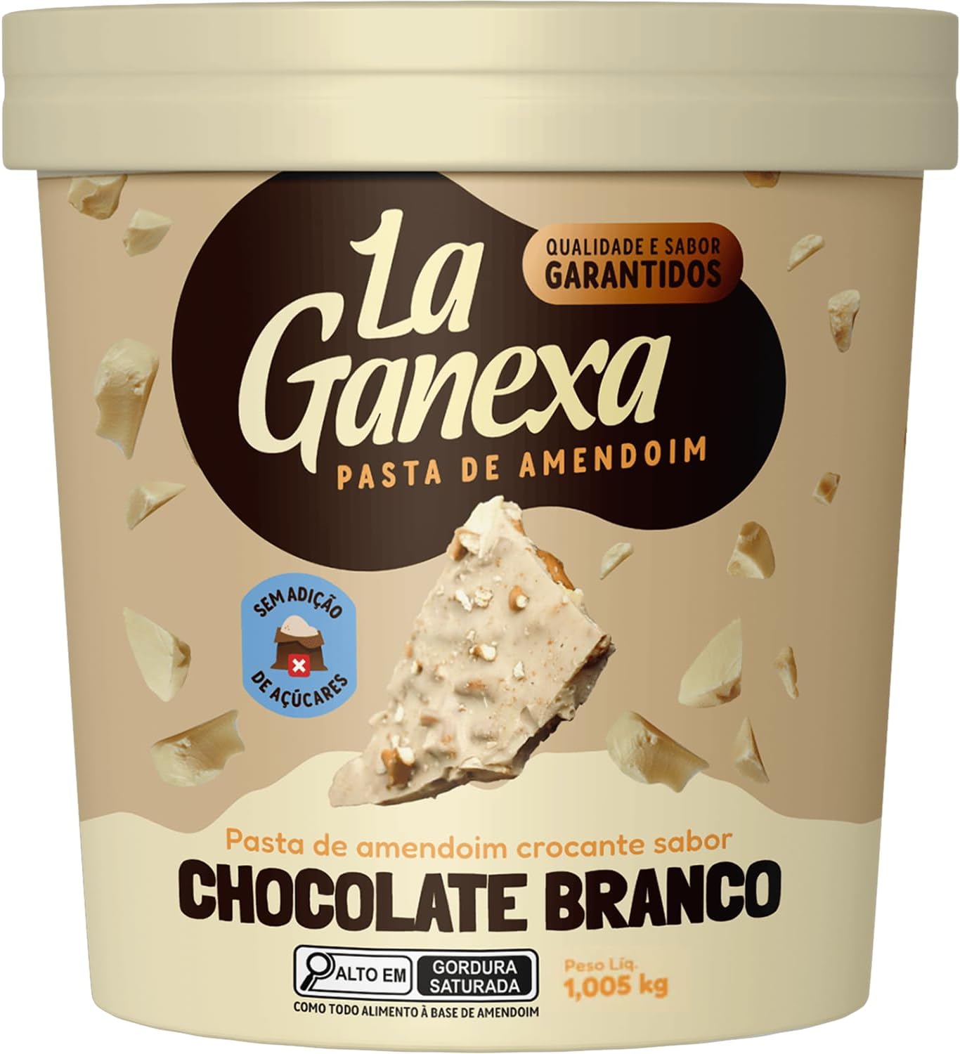 Pasta de Amendoim Integral La Ganexa (1,05kg)