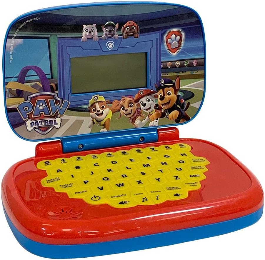 Candide, Laptop Infantil, Patrulha Canina, Brinquedo Educativo - Bilíngue