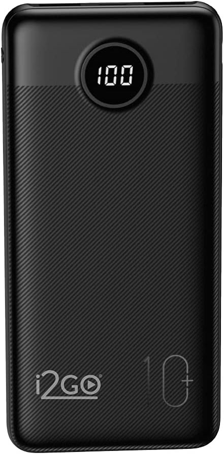I2GO, Carregador Portátil (Power Bank) Ultra Rápido 10000mAh, Power Delivery 20W, 2 Saídas