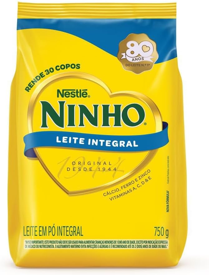 Ninho, Leite Po Integral, Pacote 750g