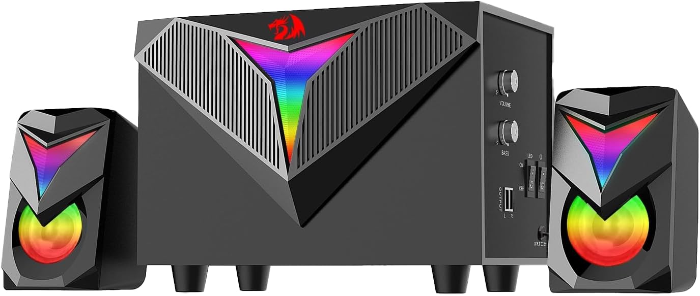 🔥 Caixas de Som e Subwoofer Redragon Toccata GS700