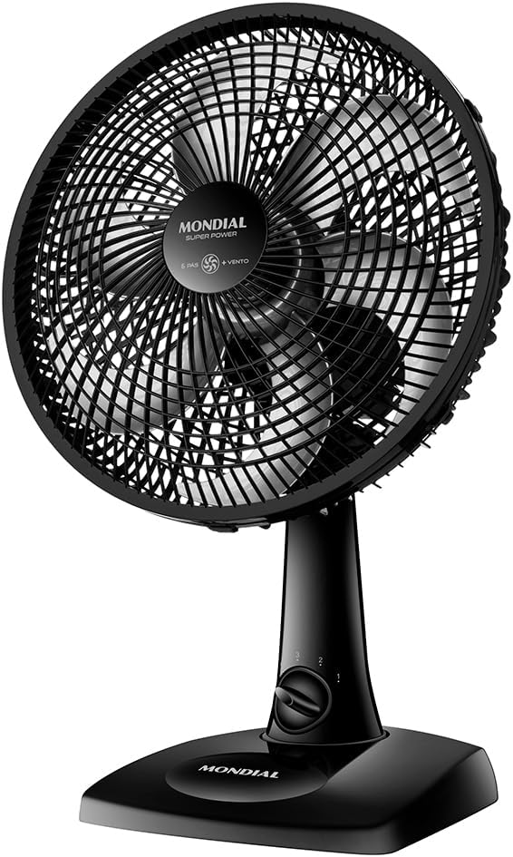 MONDIAL Ventilador de Mesa 30cm Super Power, Preto, 60W, 220V