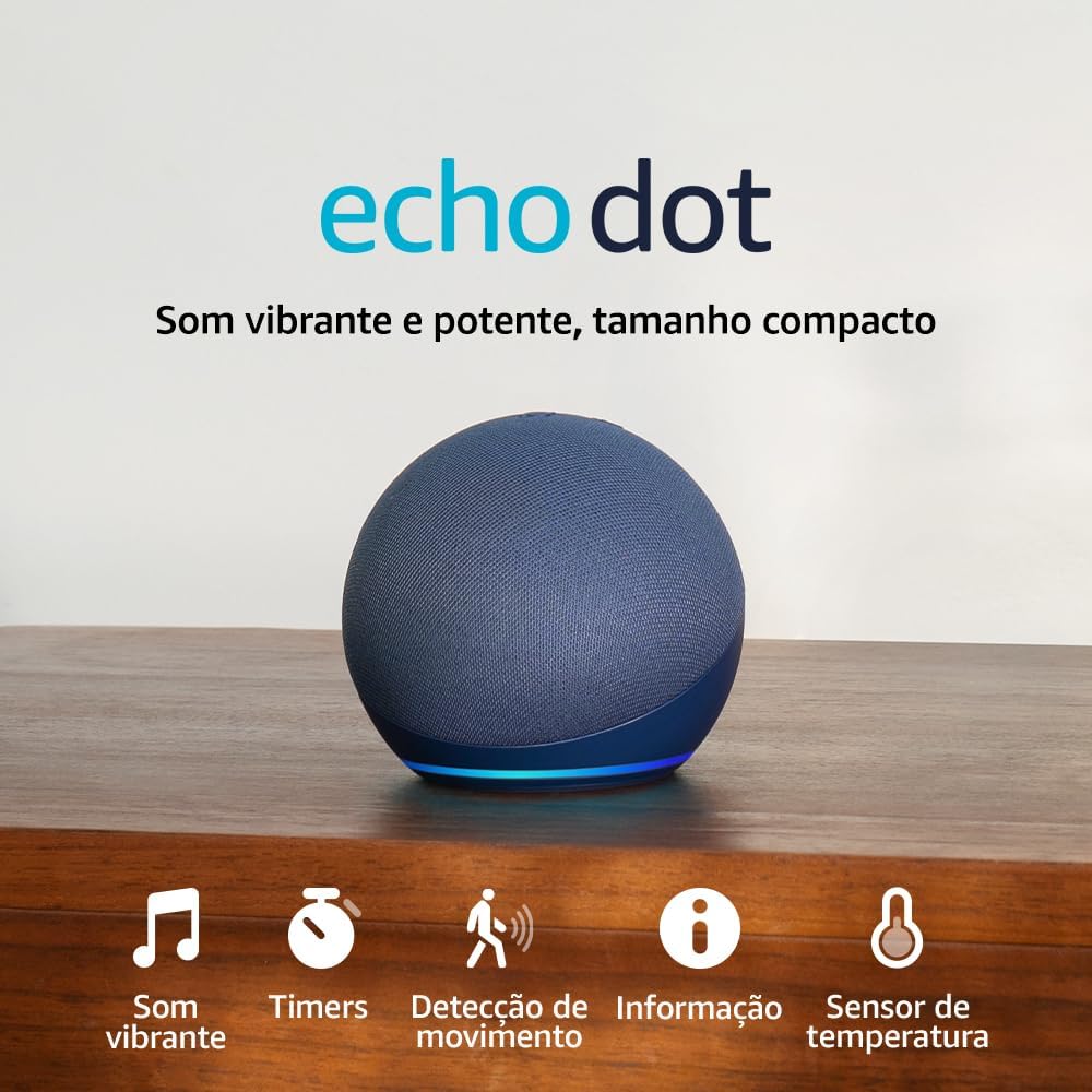 Echo Dot (Geração mais recente) | Smart speaker com Alexa