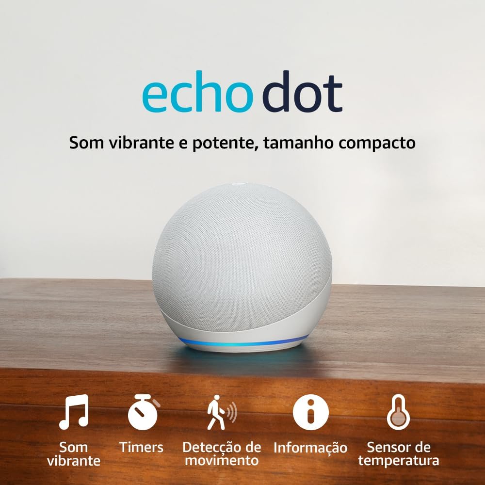 Echo Dot (Geração mais recente) | Smart speaker com Alexa