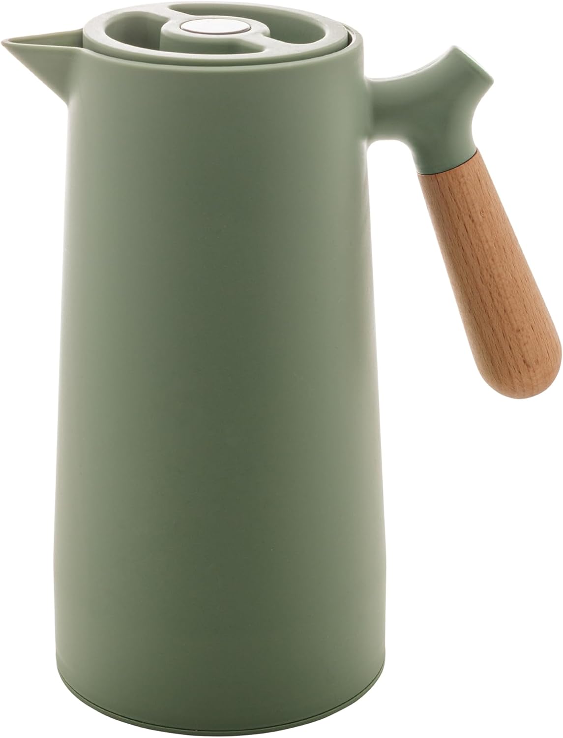 WOLFF - Garrafa Térmica com Cabo de Madeira Nórdica 1L Verde