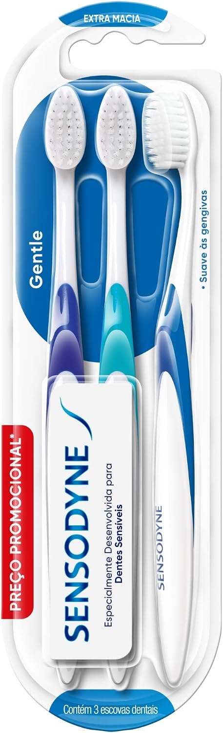 Kit com 3 Escovas Sensodyne por R$29,95!