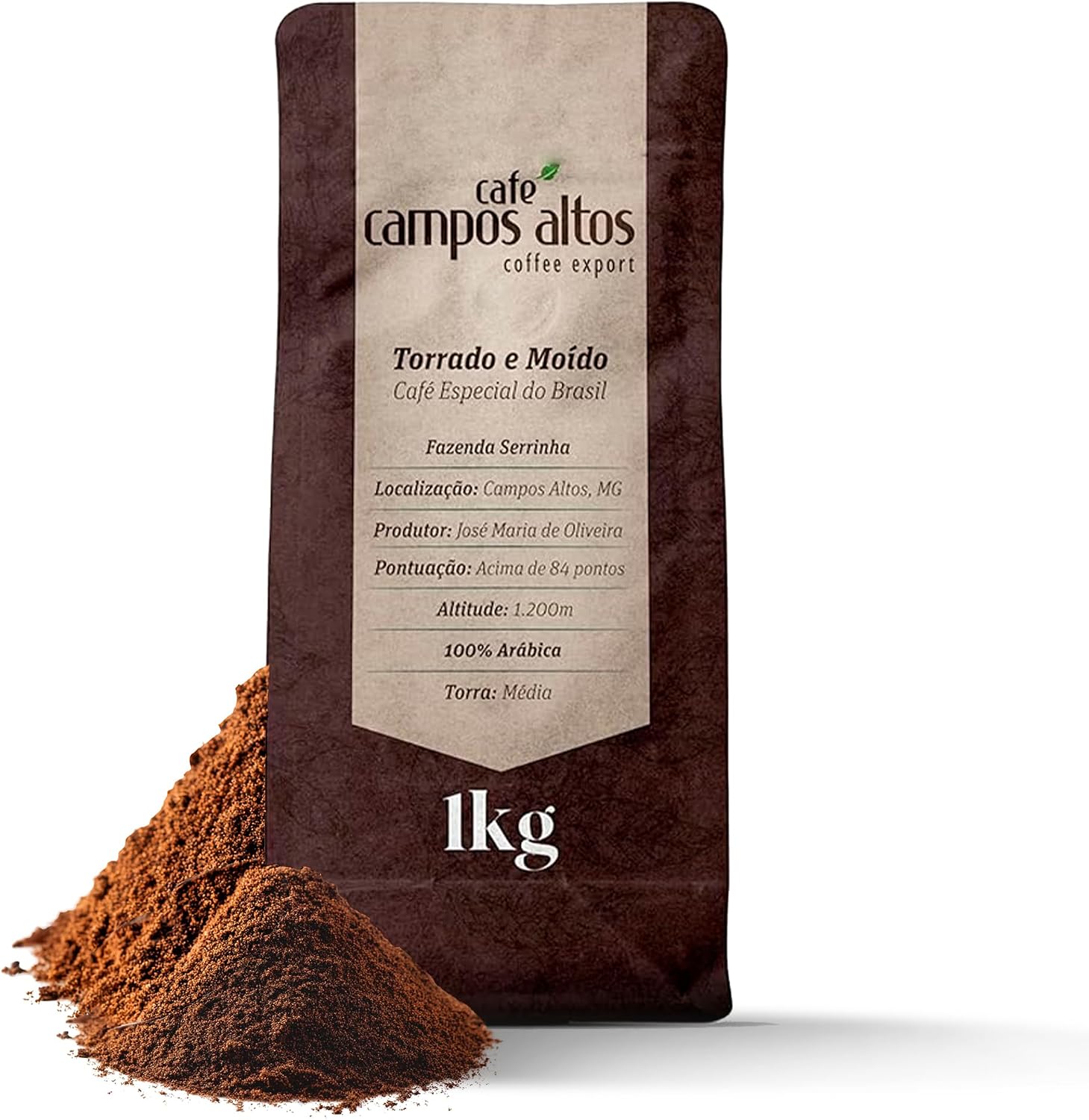 Café Campos Altos Especial em Grão 1kg