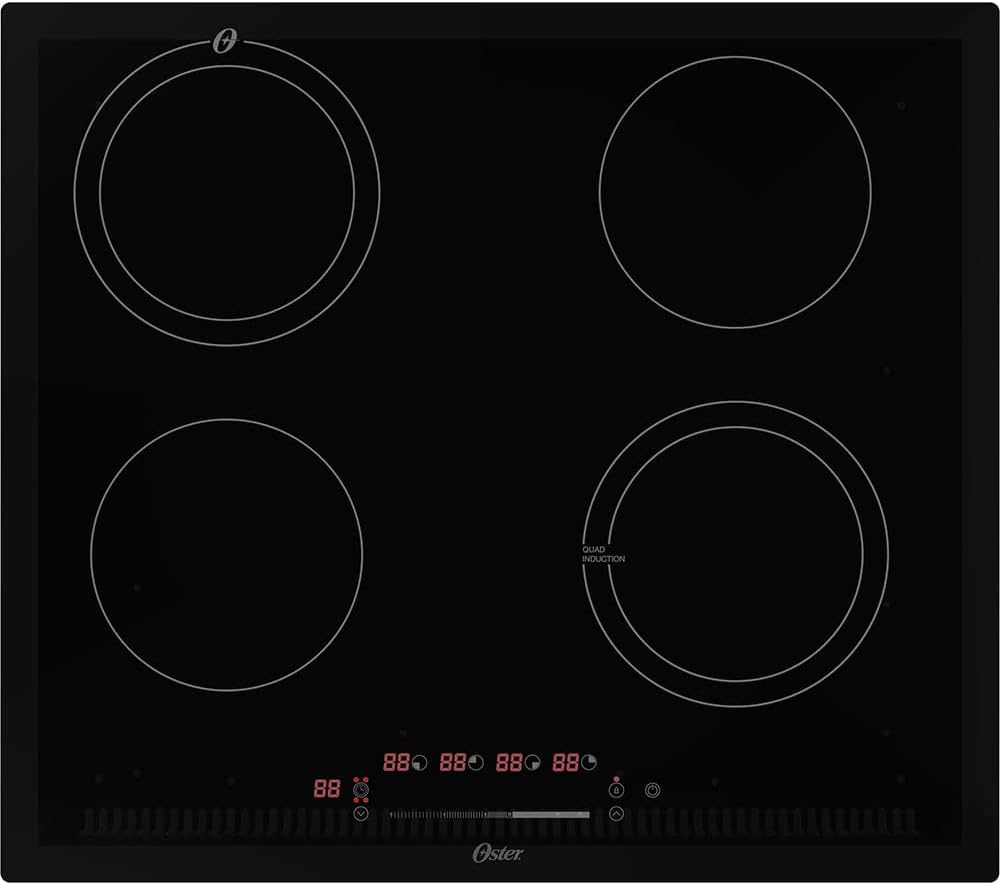 Cooktop por Indução Oster, Touch Screen, 4 Bocas, 220V